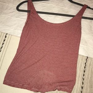 Red and White Brandy Melville Tank Too